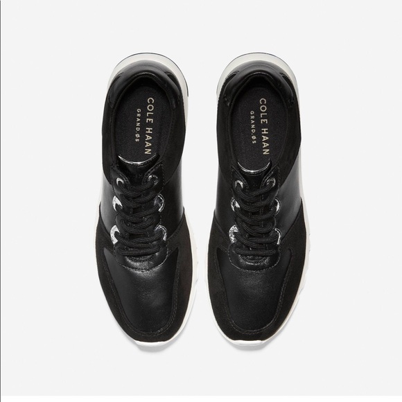 NWOT Cole Haan Grand OS black/silver sneakers 11B - Picture 3 of 11